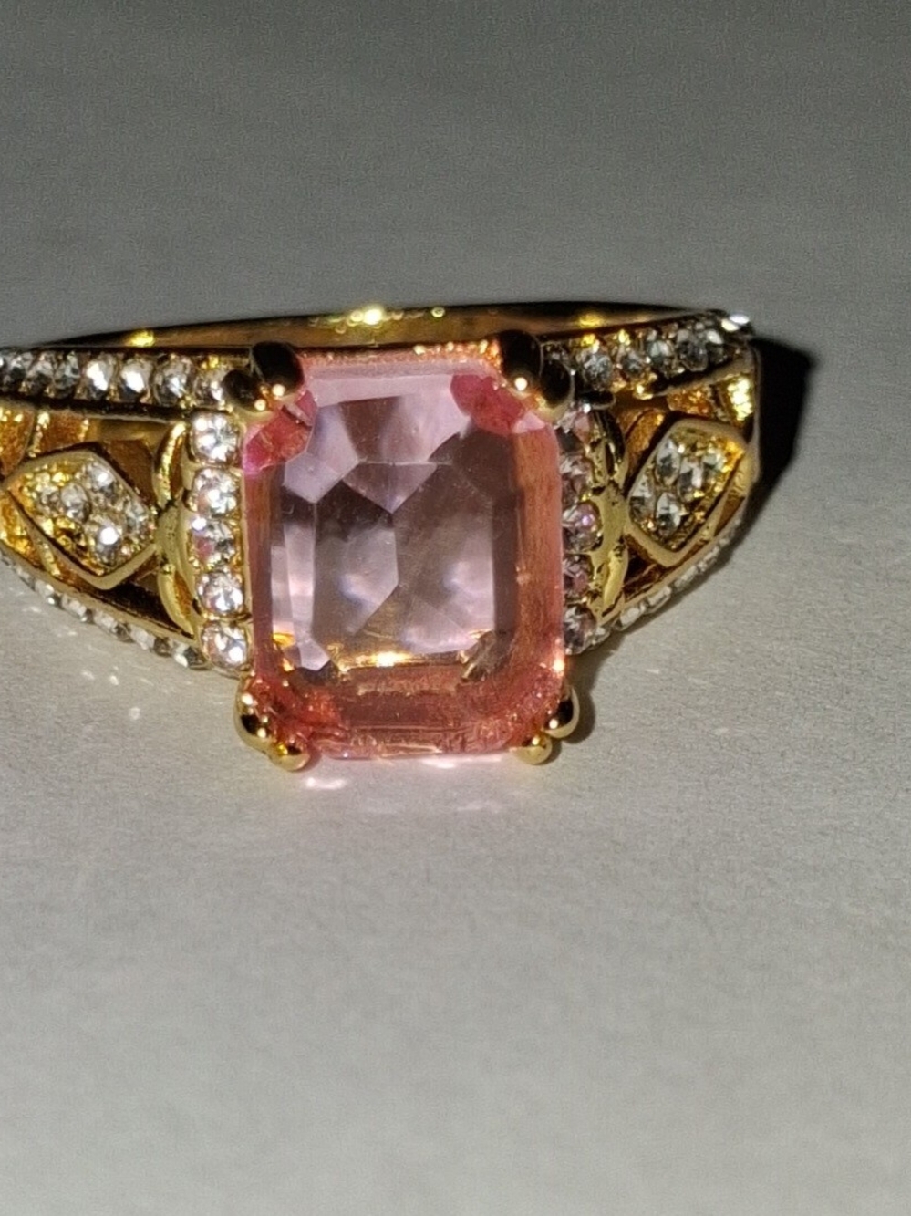 Yellow Gold Morganite Ring